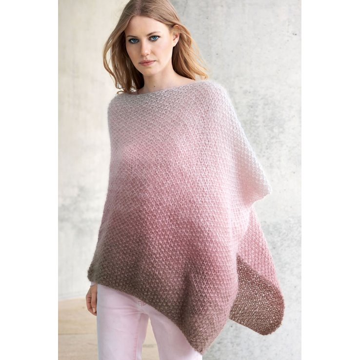 STRICKPAKET - PONCHO Silkhair | 15-Fb. 74, 86, 35 und 18