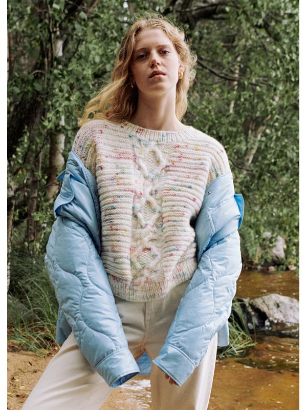 PULLOVER Lala Berlin Lovely Cotton Inserto von Lana Grossa