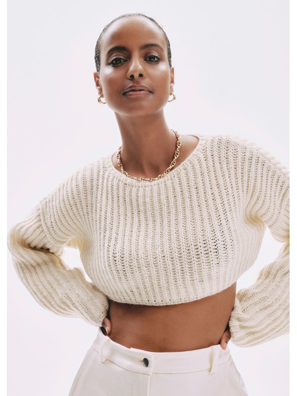 KURZ-PULLOVER Cashmere Verde von Lana Grossa