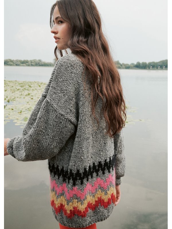 Lana Grossa PULLOVER Country Tweed, Brushy & Furry