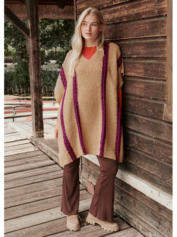 PONCHO Sara & Cool Merino von Lana Grossa