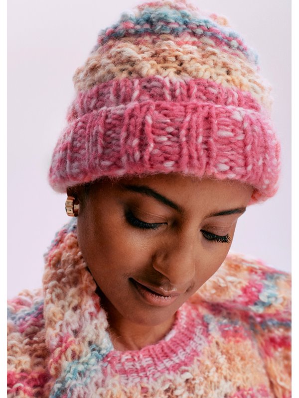 MÜTZE IM NOPPENMUSTER Lala Berlin Smoothy & Lala Berlin Buffy von Lana Grossa