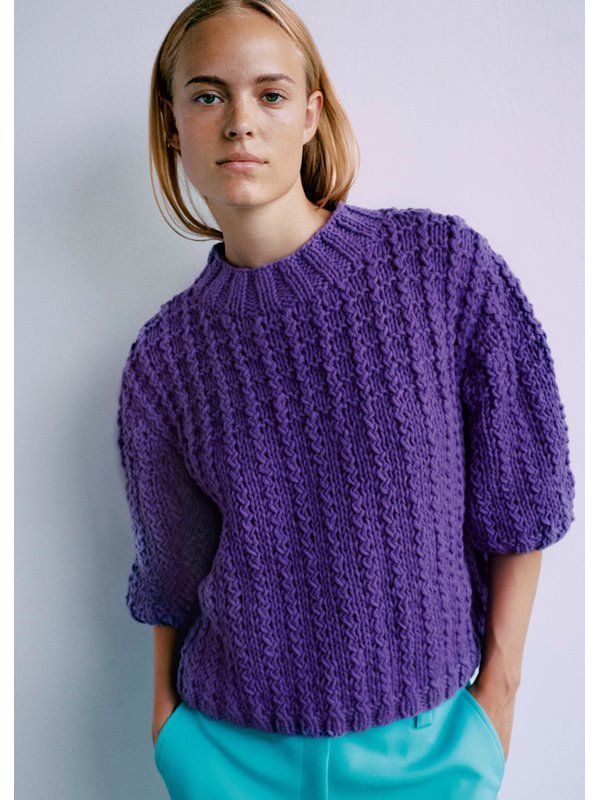 KURZARM-PULLOVER Merino Cardato von Lana Grossa