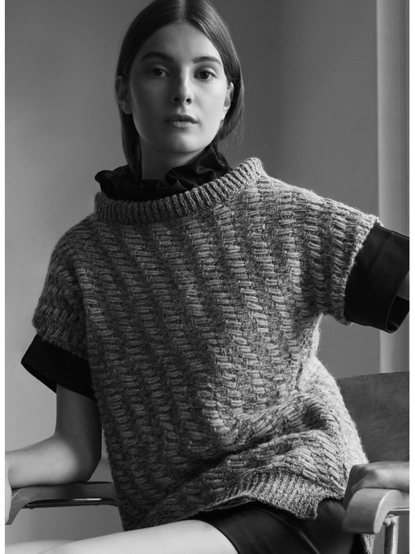 PULLUNDER Smokey/Lala Berlin Lovely Fine Tweed von Lana Grossa