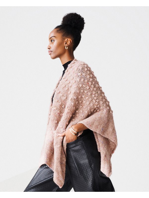 PONCHO Lala Berlin Lovely Fine Tweed von Lana Grossa