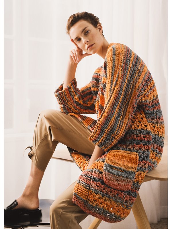 Lana Grossa MANTEL About Berlin Bulky Print