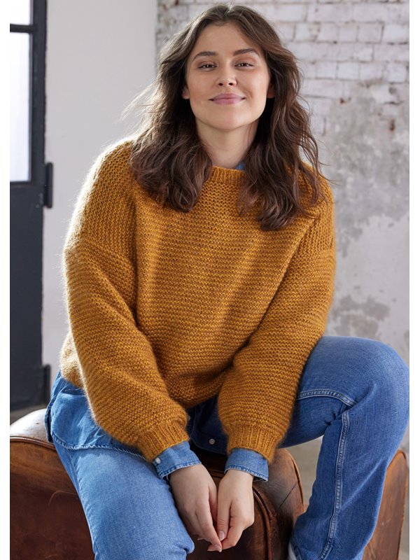 SWEATER CLAUDE Size Plus - Ecopuno & Silkhair von Lana Grossa