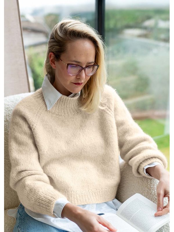 WENDINGERSWEATER LIGHT Natural Alpaca Pelo & Silkhair von Lana Grossa
