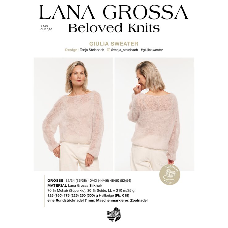 GIULIA SWEATER - Beloved Knits No. 3 - von Lana Grossa