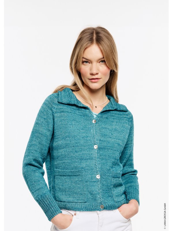 ELENA CARDIGAN Cool Wool Vintage von Lana Grossa