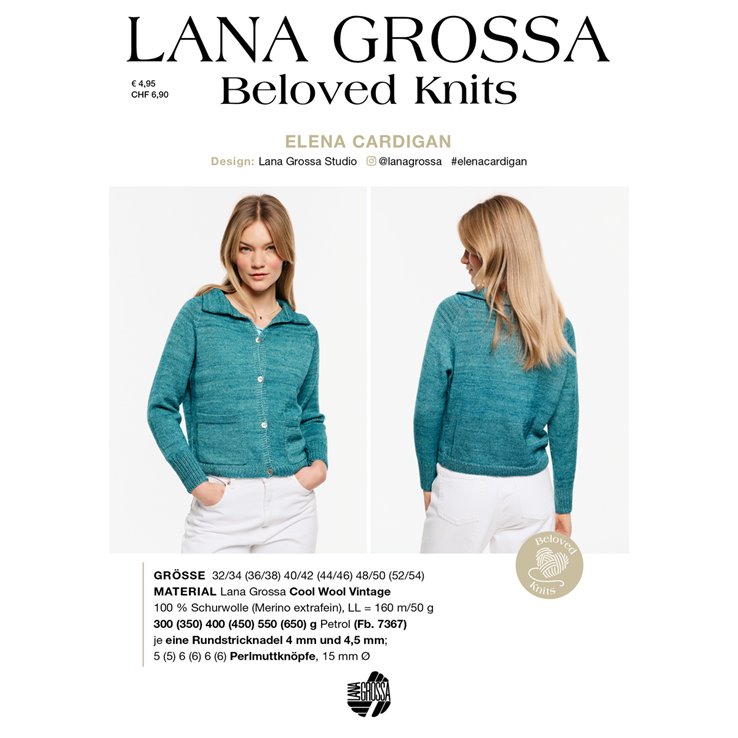 ELENA CARDIGAN - Beloved Knits No. 3 - von Lana Grossa