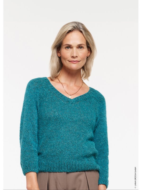 GRAZIA SWEATER Cotton Wool & Setasuri von Lana Grossa