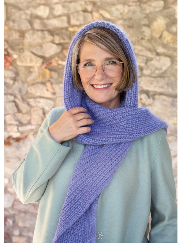 Lana Grossa CAPPUCCIO SCARF Ecopuno & Natural Superkid Tweed