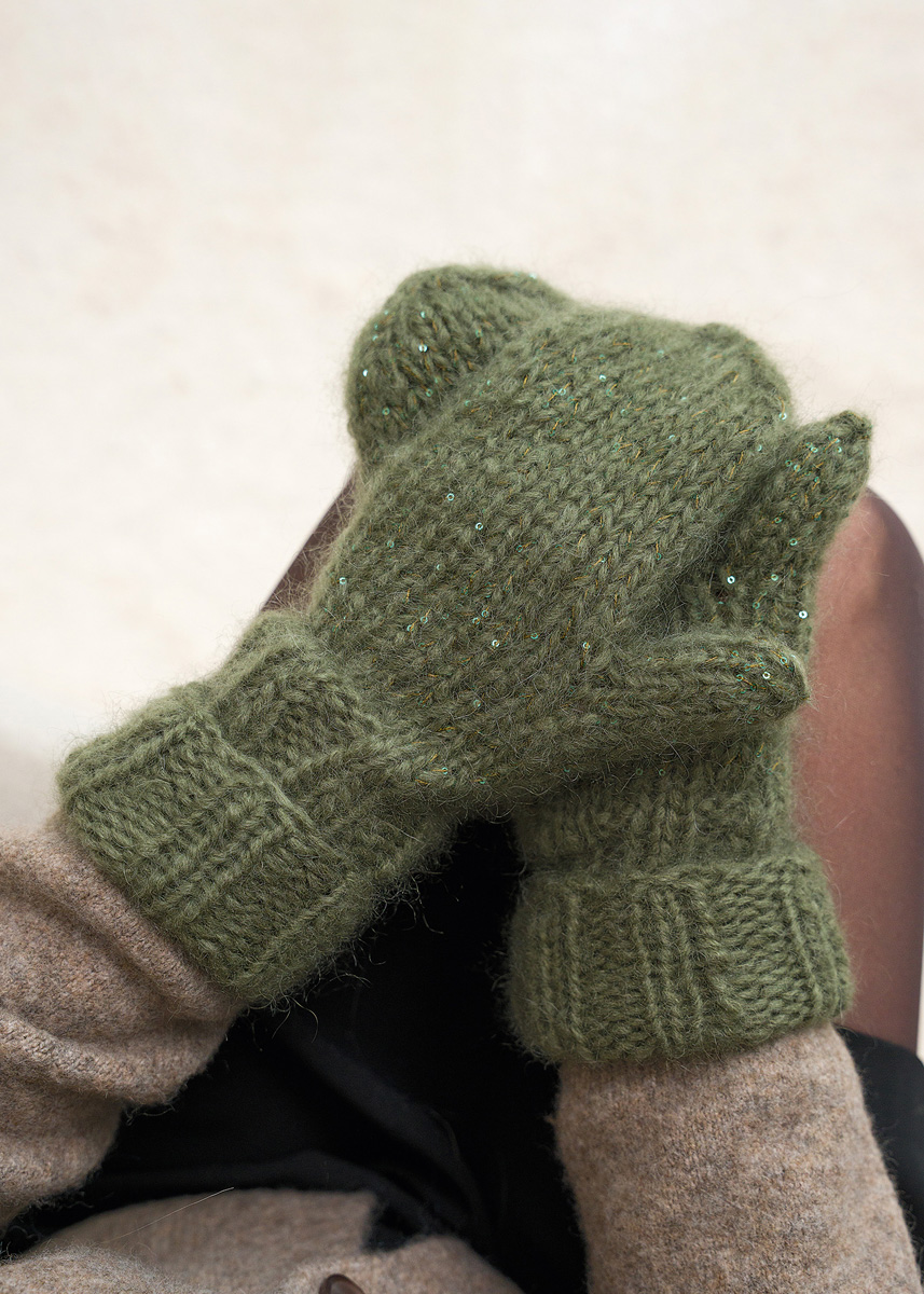 COSMIC MITTENS Mohair di Gio & Glamour von Lana Grossa