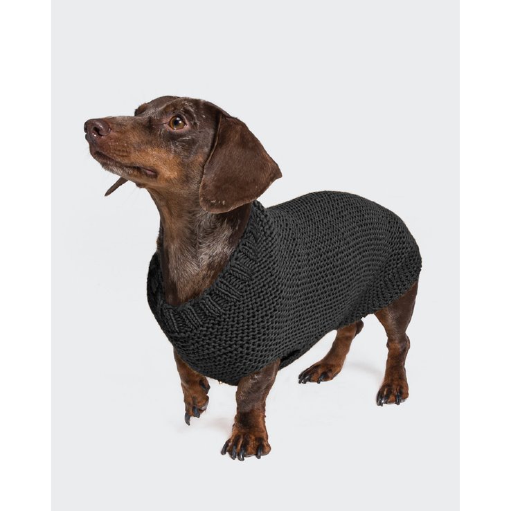 DIY STRICKSET Hundepullover S <br> (150g Merino Wool) | 004-Anthrazit