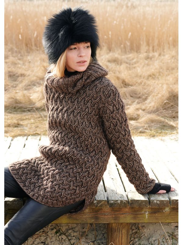 PULLI IM RIPPENZOPFMUSTER Insieme von Lana Grossa