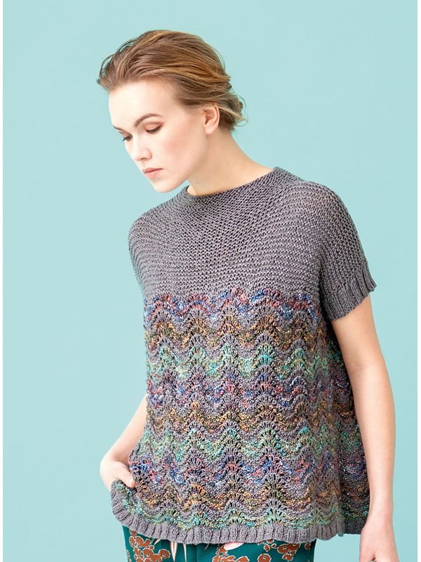 PULLI MIT WELLENMUSTER Linarte Color/Linarte von Lana Grossa