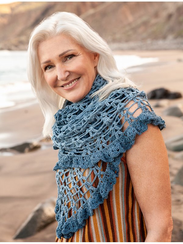 DREIECKTUCH Gomitolo Denim von Lana Grossa