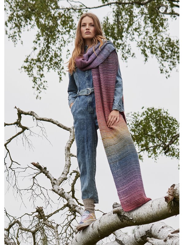 BREITER SCHAL Gomitolo Maya & Gomitolo Versione von Lana Grossa