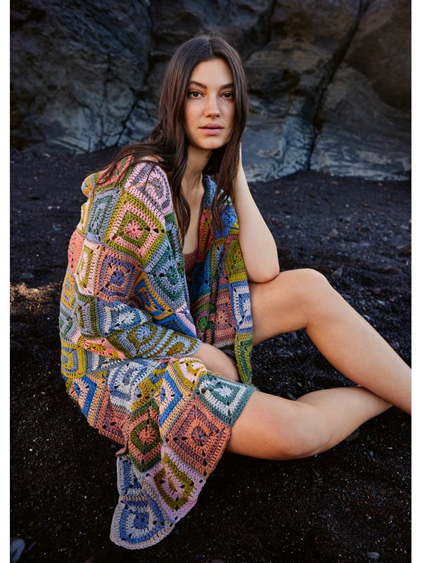 GRANNY-STOLA Gomitolo Aloha von Lana Grossa