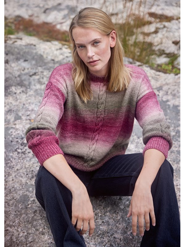 PULLOVER MIT ZÖPFEN Gomitolo Alpaca von Lana Grossa