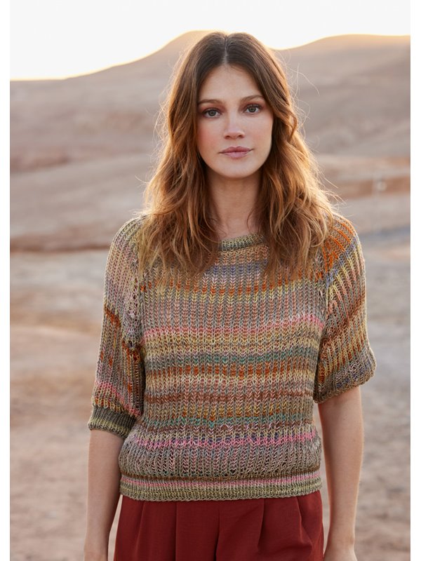 Lana Grossa BRIOCHE-PULLOVER Gomitolo Lino