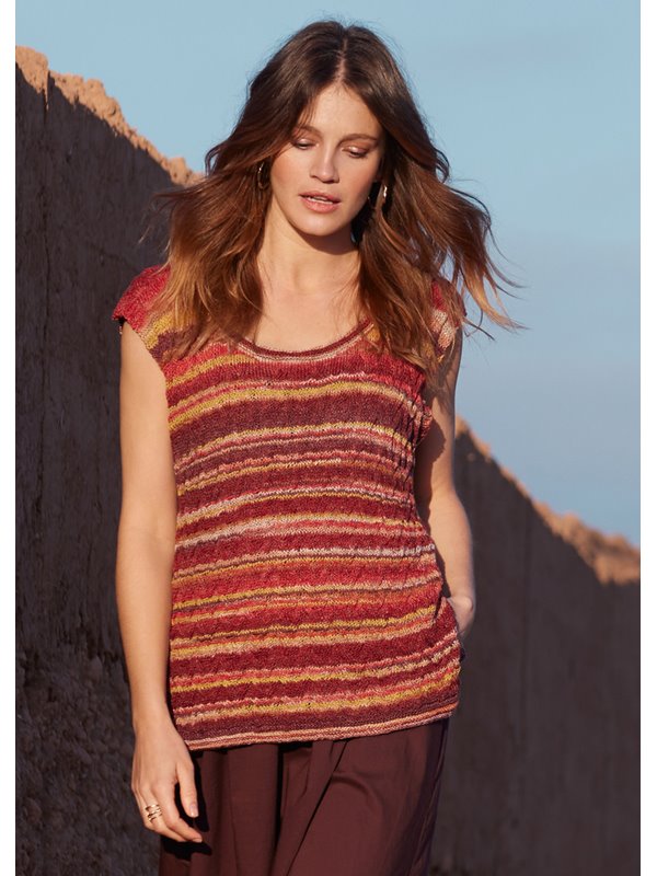 Lana Grossa TOP MIT SEITENSCHLITZEN Gomitolo Lino