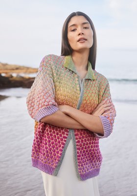 CARDIGAN IM PUNKTMUSTER Cotonella von Lana Grossa