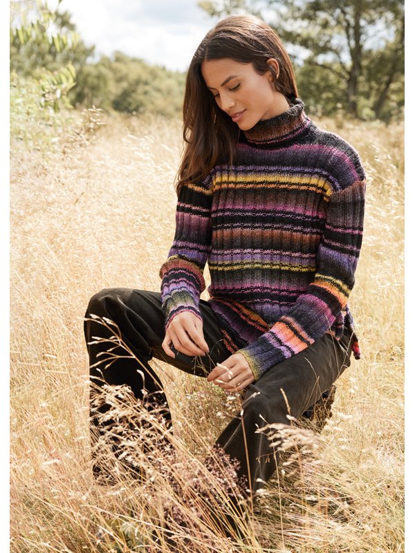 RIPPEN-ROLLPULLOVER Gomitolo Magico von Lana Grossa