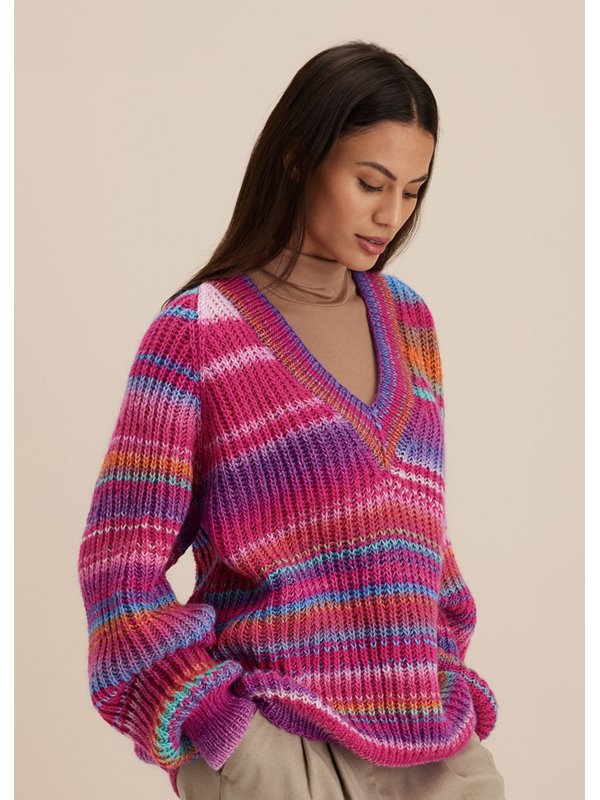 Lana Grossa RAGLAN-V-PULLOVER Gomitolo Magico