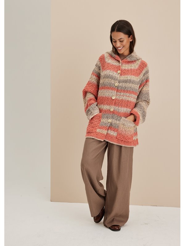 TOPDOWN-HOODIEJACKE Gomitolo Fusione von Lana Grossa