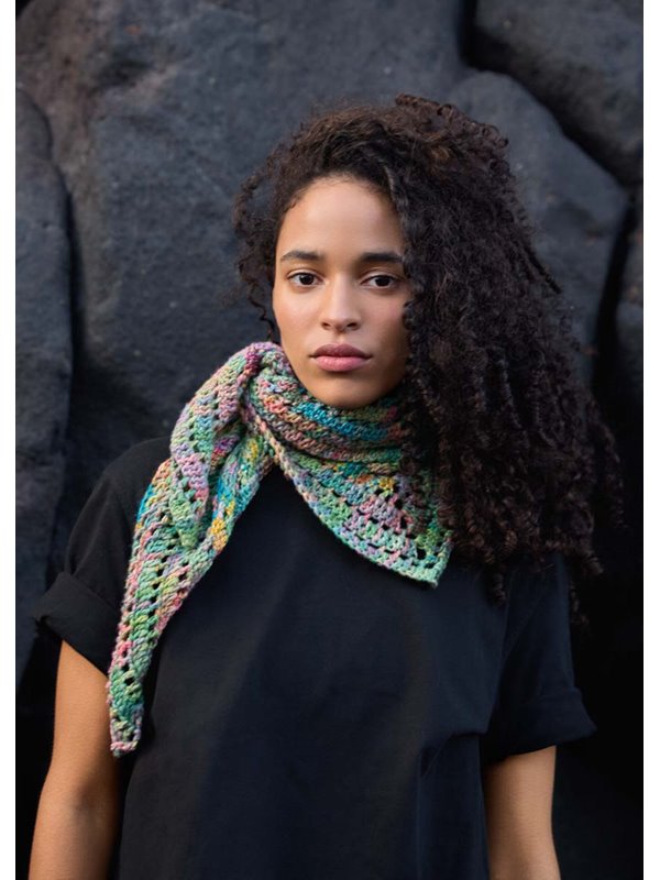 1-KNÄUEL-HÄKEL-DREIECKSTUCH Cotonella Multi von Lana Grossa