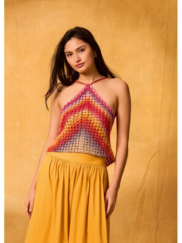 Lana Grossa 1-KNÄUEL-HÄKEL-TOP Cotonella