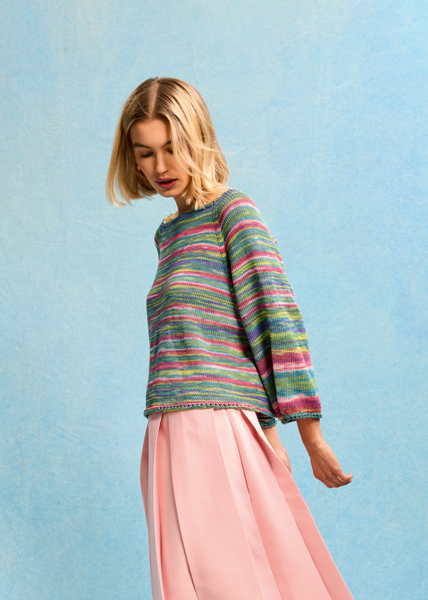 TOP-DOWN-RAGLAN-PULLOVER Gomitolo Alga von Lana Grossa