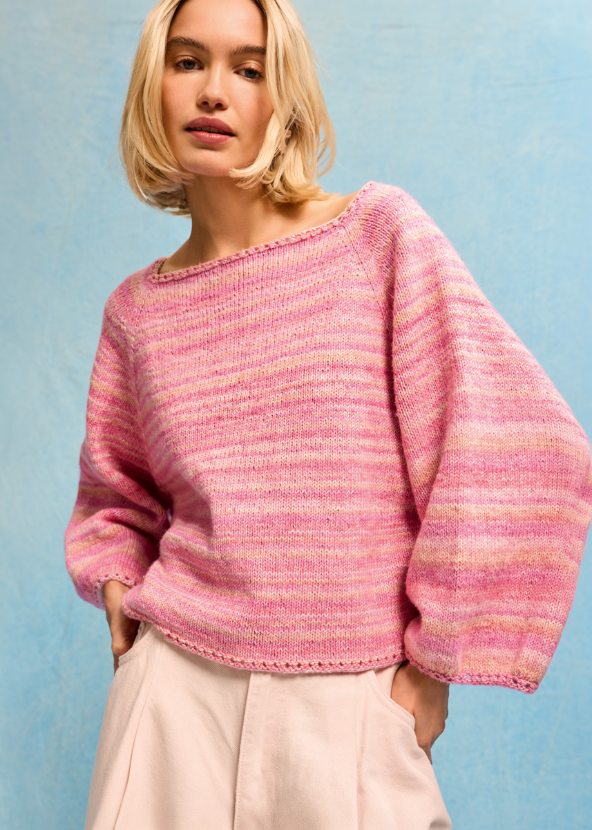 TOP-DOWN-RAGLAN-PULLOVER Gomitolo Mambo von Lana Grossa