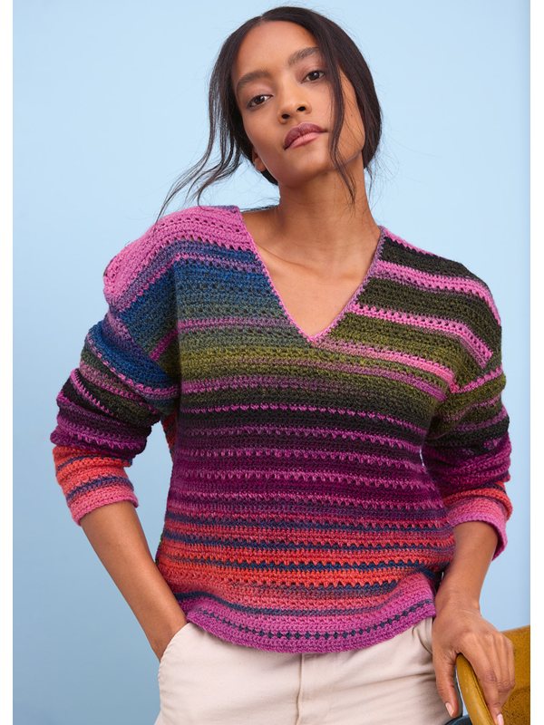 Lana Grossa HÄKEL-V-PULLOVER Gomitolo Modo