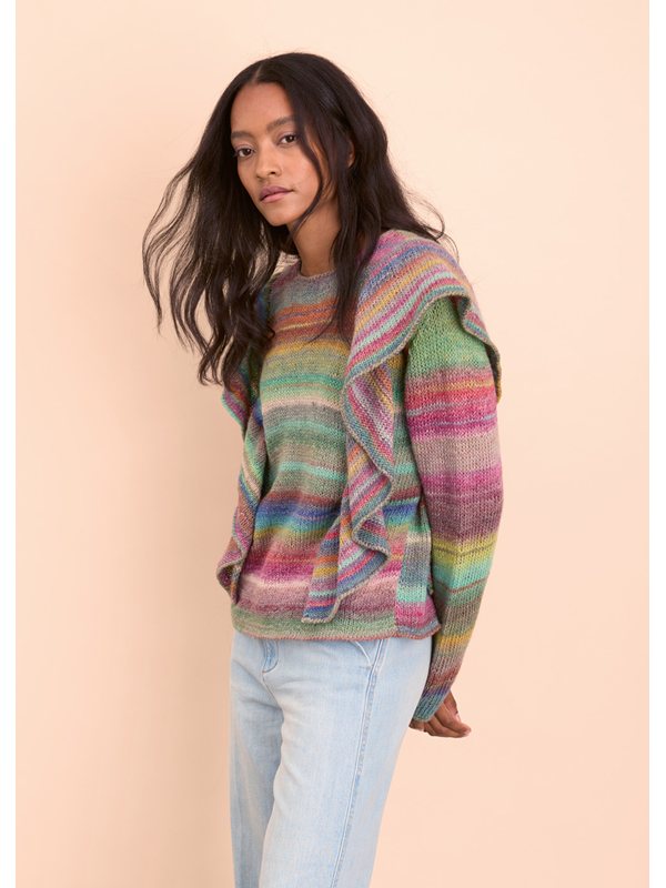 Lana Grossa PULLOVER MIT RÜSCHEN Gomitolo Intenso