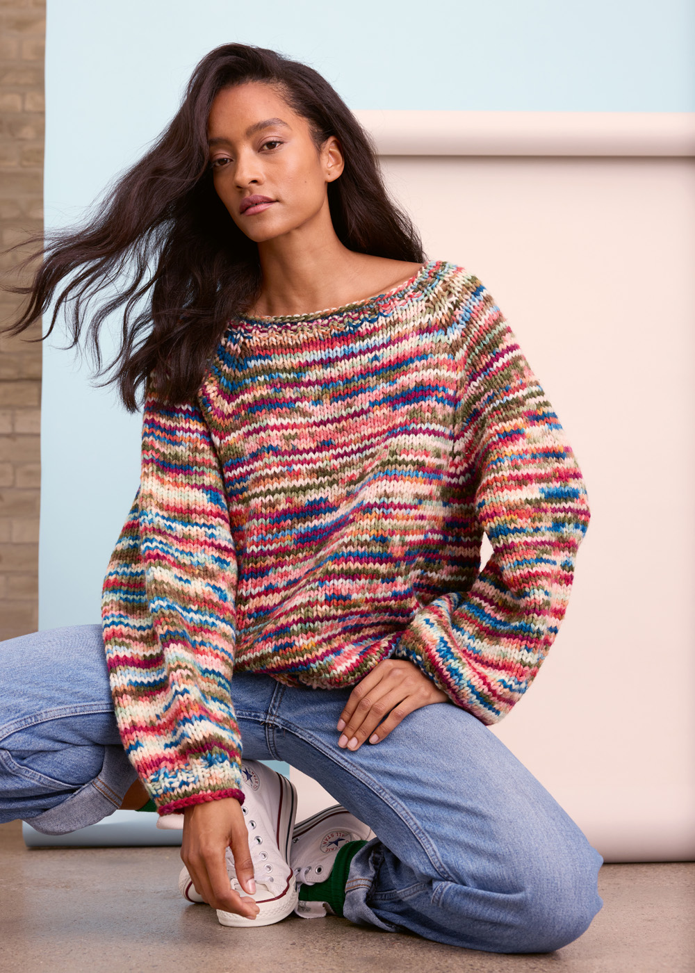 PULLOVER TOP-DOWN Crazy von Lana Grossa
