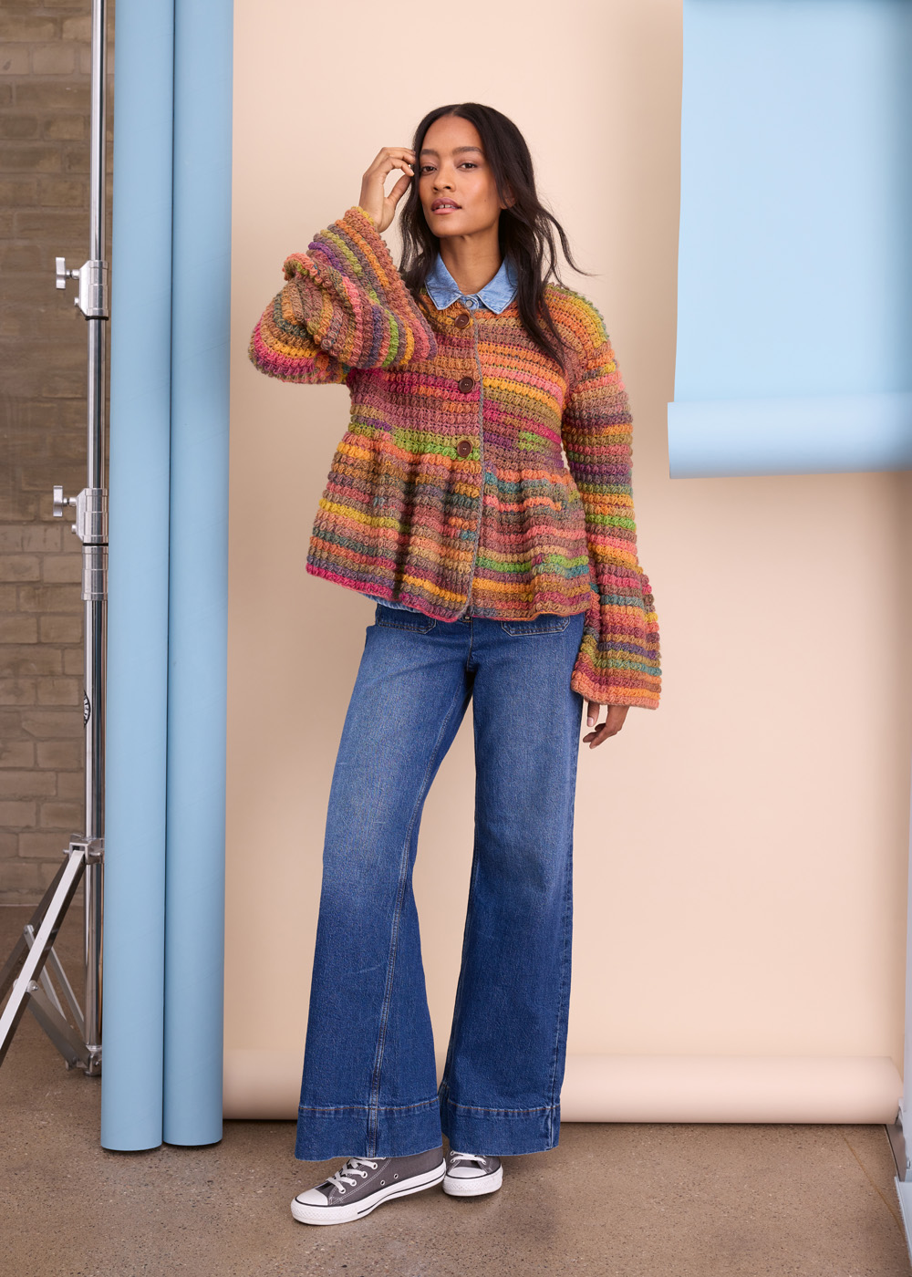 JACKE MIT SCHÖSSCHEN Gomitolo Intenso von Lana Grossa