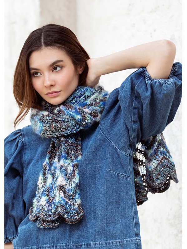 Lana Grossa SCHAL Silkhair Hand-dyed & Cool Wool Big Hand-dyed