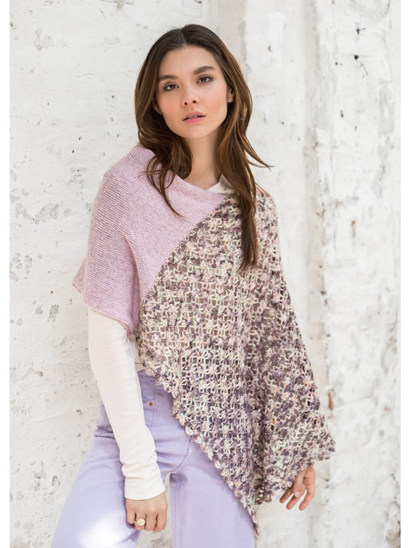 PONCHO Ecopuno Hand-dyed & Ecopuno von Lana Grossa