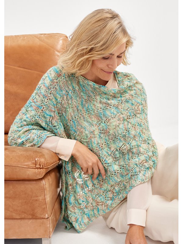 PONCHO Ecopuno Hand-dyed von Lana Grossa