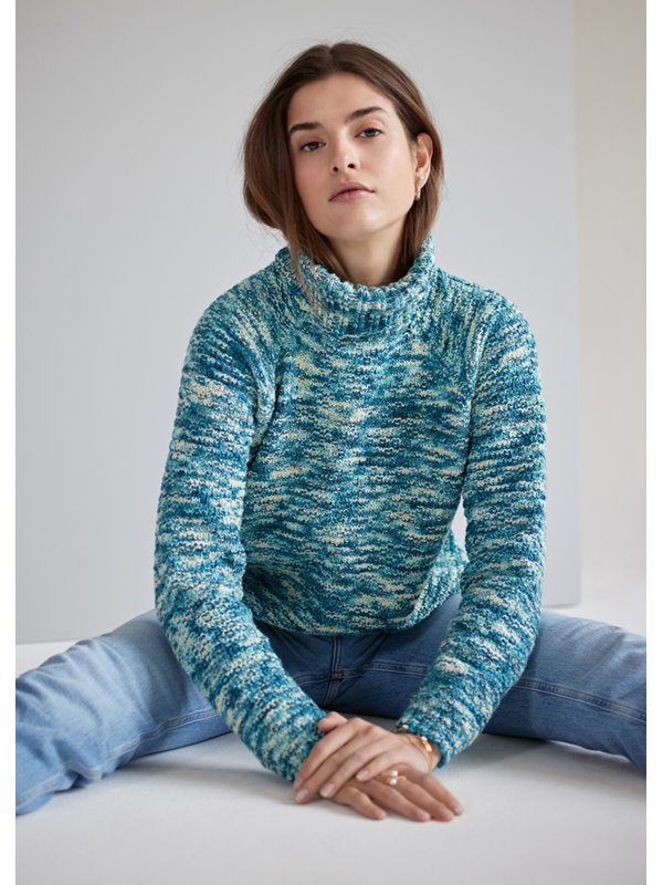 Lana Grossa DAMENRAGLANPULLOVER Cool Wool hand-dyed