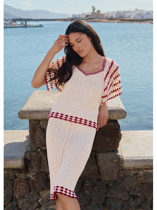 ROCK IM MUSCHELMUSTER Campo von Lana Grossa