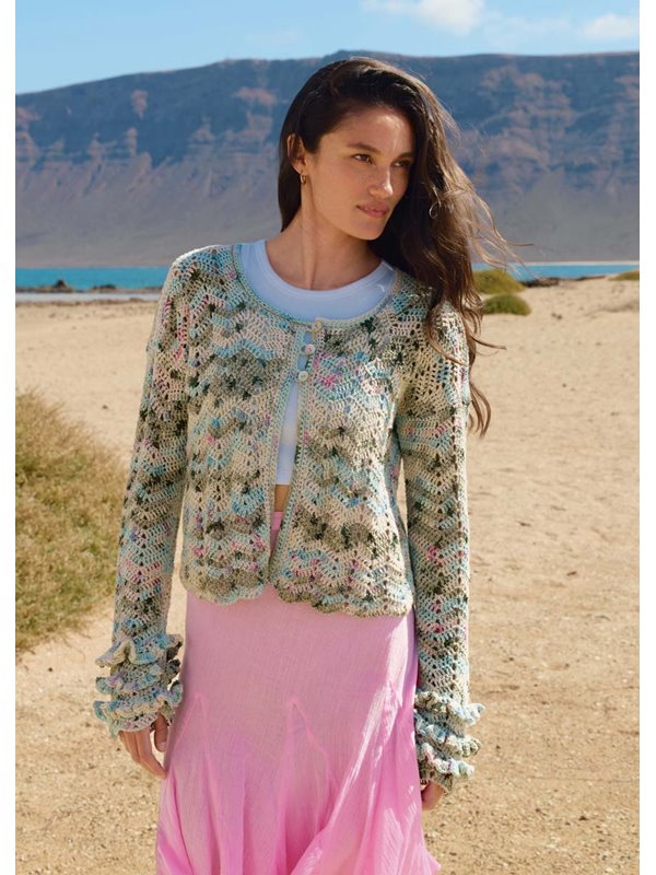 JACKE IM ZACKENMUSTER mit Rüschen Torto von Lana Grossa