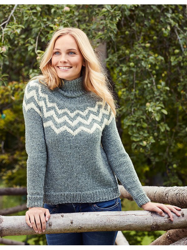 RUNDPASSENPULLOVER Landlust Merino 120 von Lana Grossa