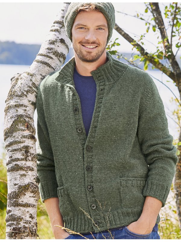 Lana Grossa HERRENJACKE & MÜTZE Landlust Merino 180