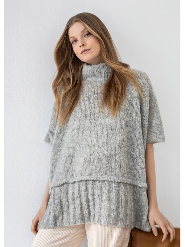 PONCHO GLATT RECHTS Nuvoletta von Lana Grossa