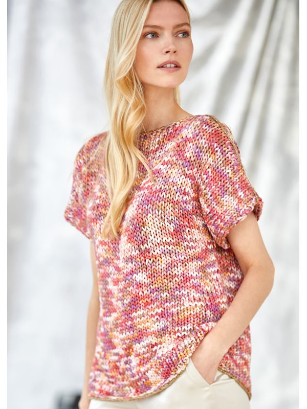 PULLOVER About Berlin Bulky Print & Brillino von Lana Grossa