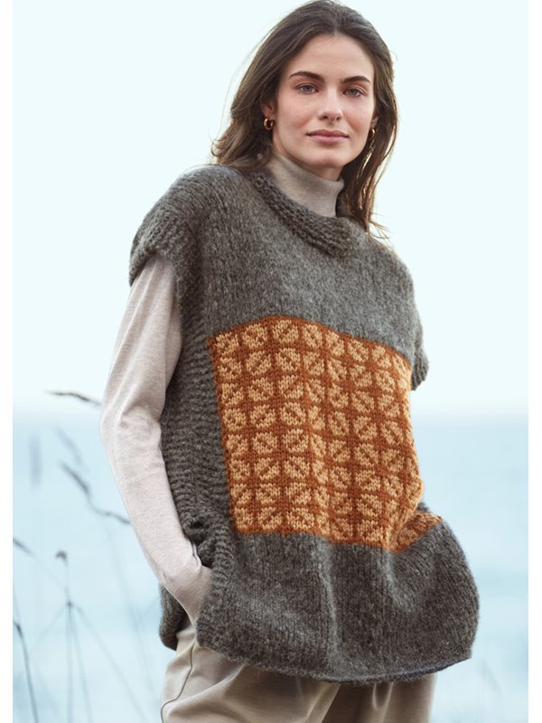 PULLUNDER MIT JACQUARDMUSTER Alpaca Moda & Cool Merino Big von Lana Grossa